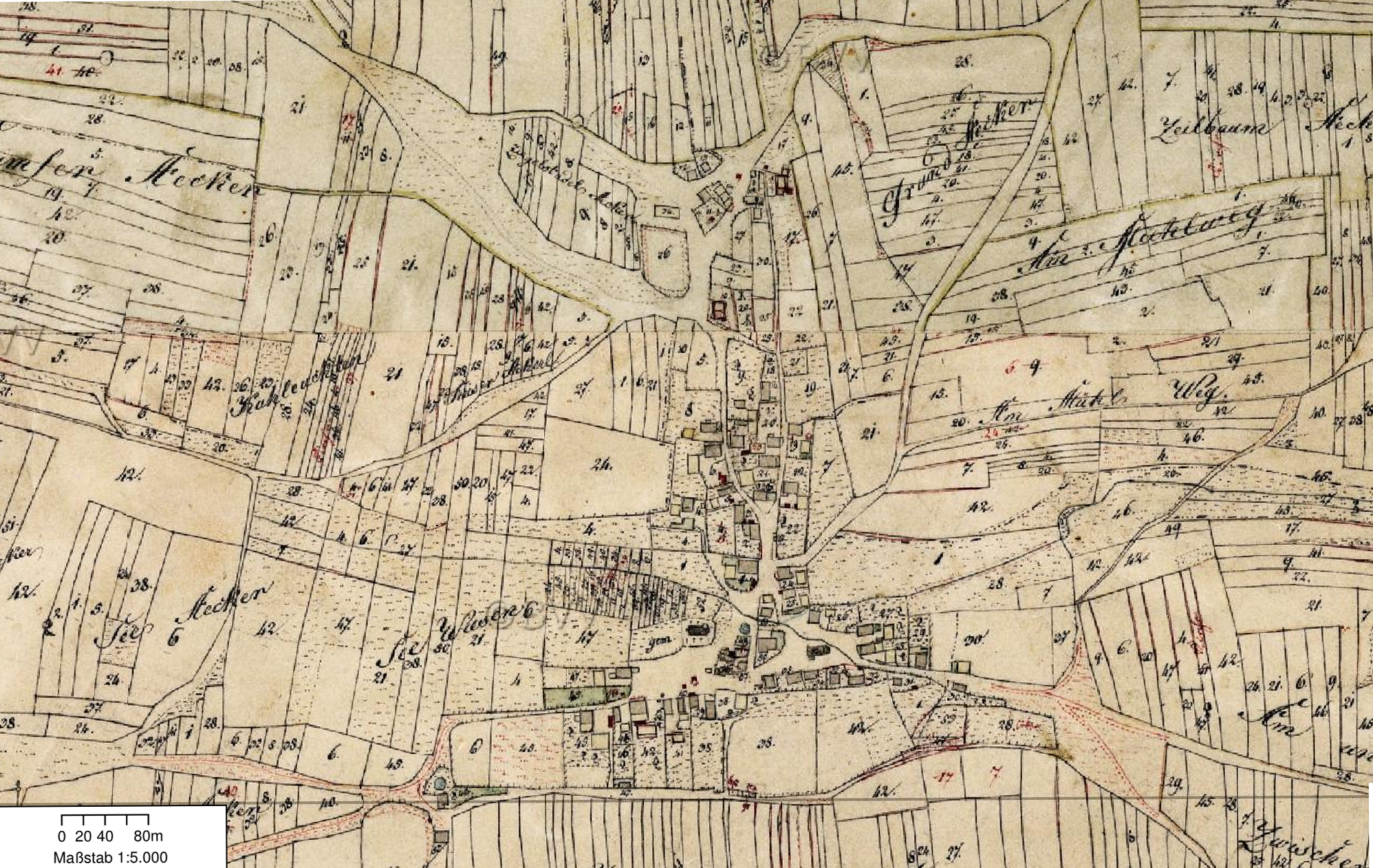 Karte 1837.